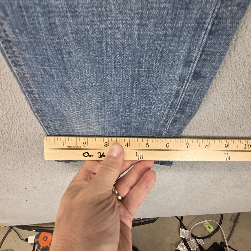 Modified‎ Jeans Mens Blue Selvedge Thrashed Whiskers Honeycomb Fits 30x25